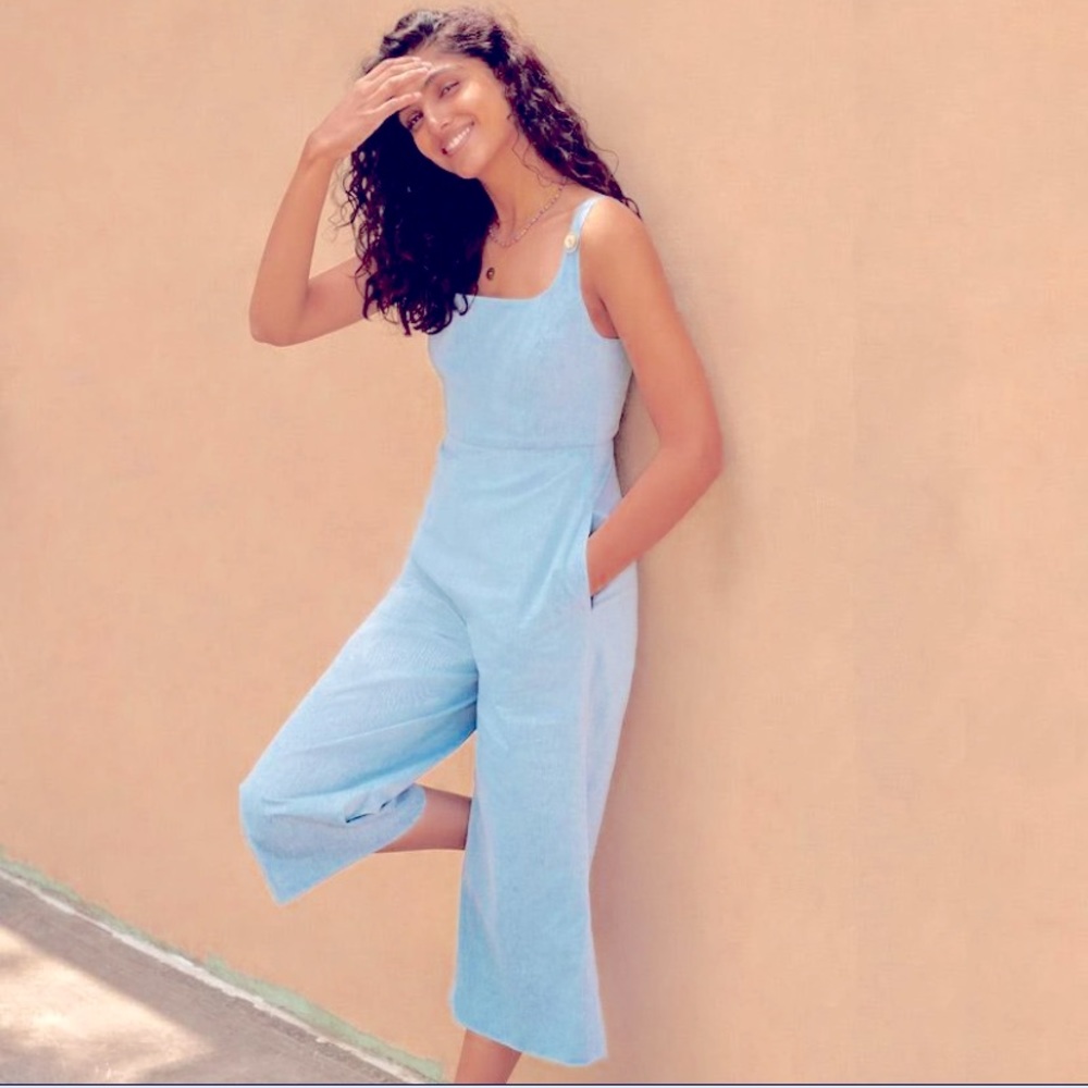 Chambray Jumpsuit by Soludos NWT